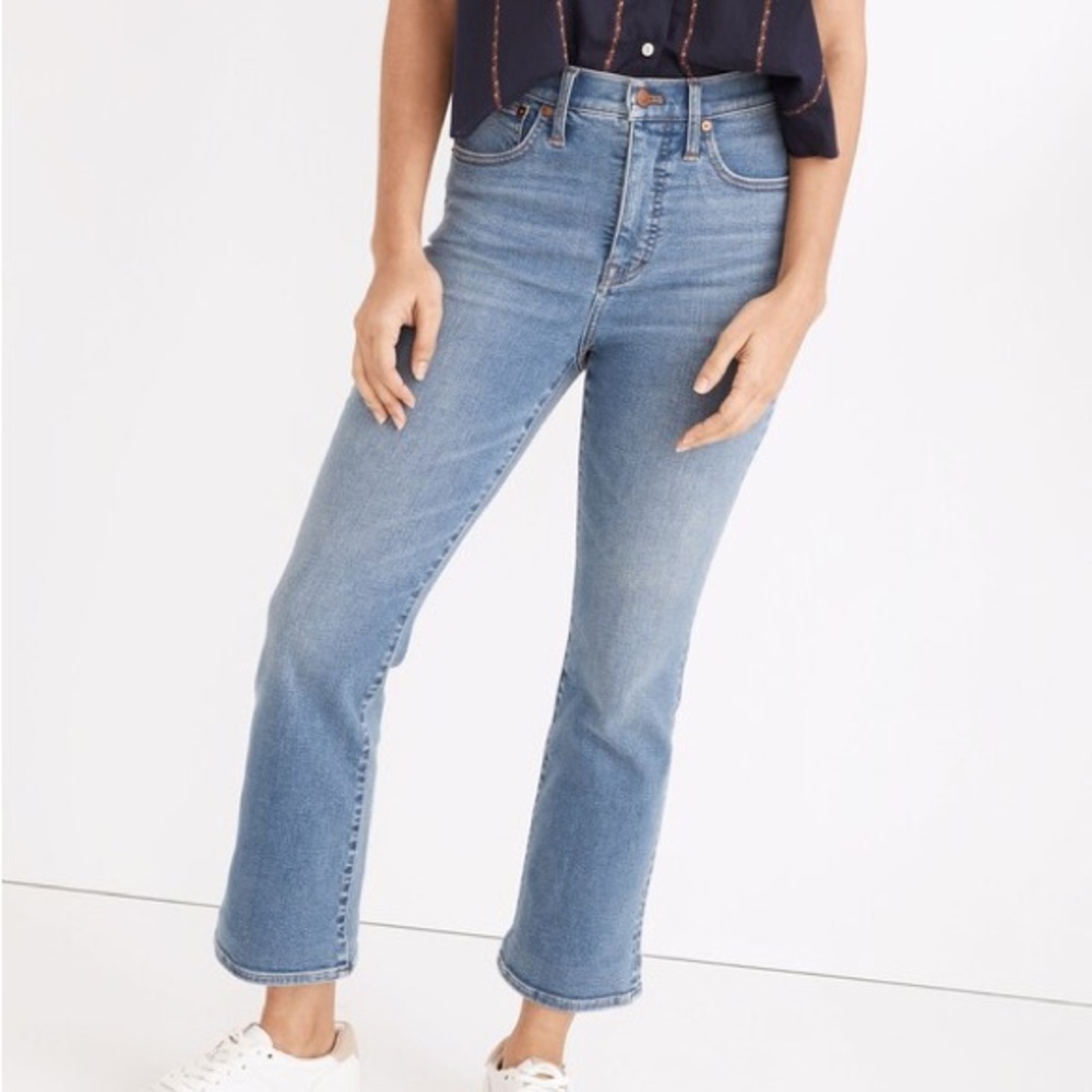 Madewell Cali Demi-Boot Jeans in Dorrance Wash Tencel Denim Edition